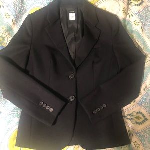 JCREW P2 Petite 2 100% Black Blazer 100% Wool